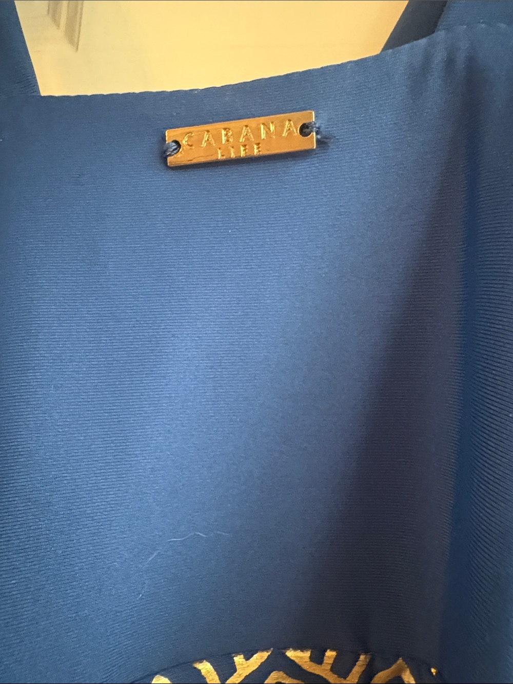 Cabana Life Blue Maxi Dress with flutter sleeve - Picture 3 of 7